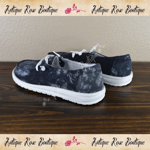 🌹 Very G Gypsy Jazz Black Streak Fashion Sneakers - Picture 3 of 6